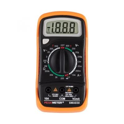 Multimetru digital SMA 830, afisaj 1999, masurare tensiune, curent si rezistenta