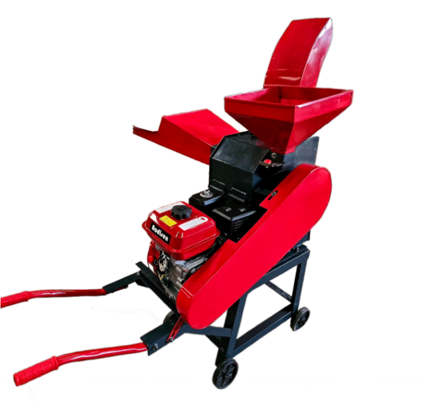 Tocator furaje și cereale cu motor pe benzină 7.5 CP, 3 site (3mm, 5mm, 8mm), capacitate 1500 kg/h
