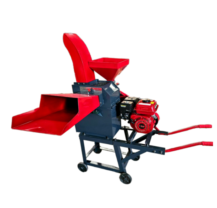 Tocator furaje și cereale cu motor pe benzină 7.5 CP, 3 site (3mm, 5mm, 8mm), capacitate 1500 kg/h