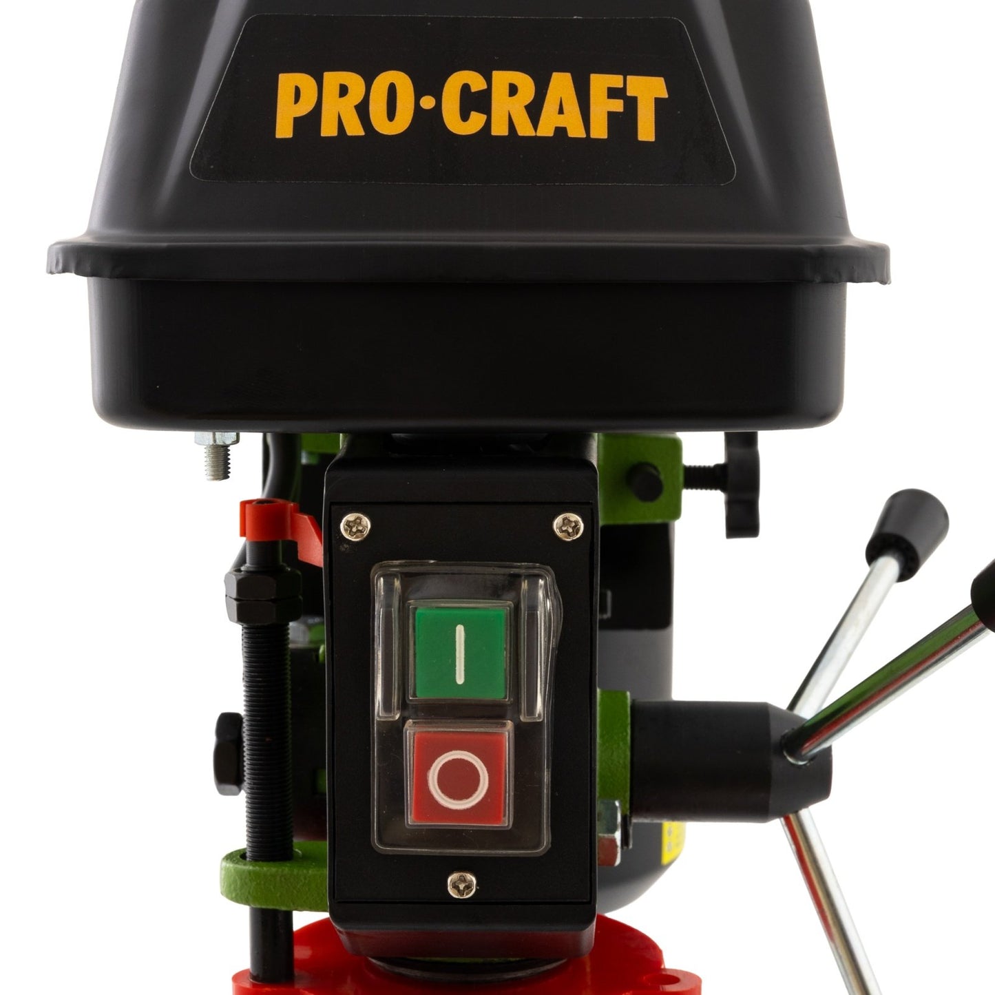 Masina de gaurit de banc Procraft BD1550, 375W, 16 mm, 5 viteze, cursa 50 mm, mandrina cu bacuri, menghina 55 mm