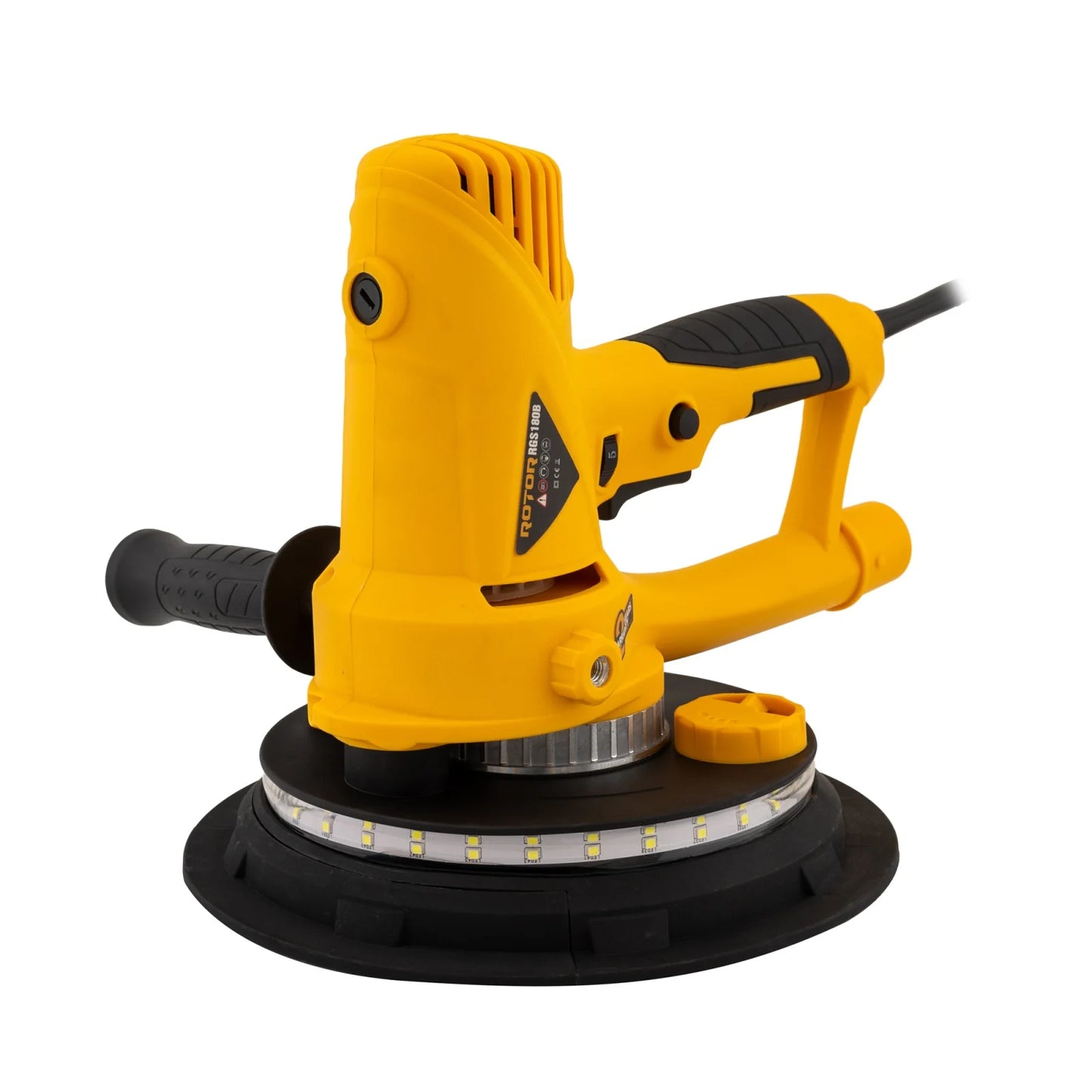 Masina de Slefuit Pereți ROTOR RG-S180B, 750W, cu Sistem de Aspirare și 6 Discuri Abrazive