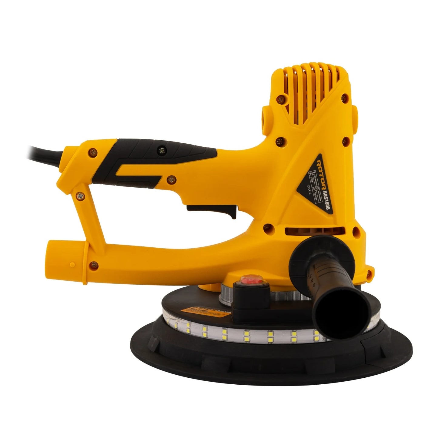 Masina de Slefuit Pereți ROTOR RG-S180B, 750W, cu Sistem de Aspirare și 6 Discuri Abrazive