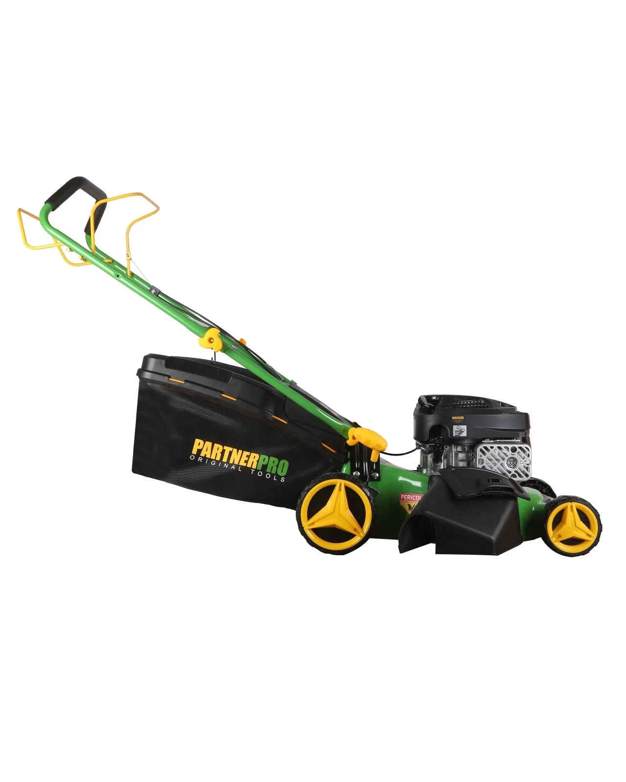 Masina de tuns iarba pe benzina PARTNERPRO PMT-60, 3CP, autopropulsie, 60L, 460mm