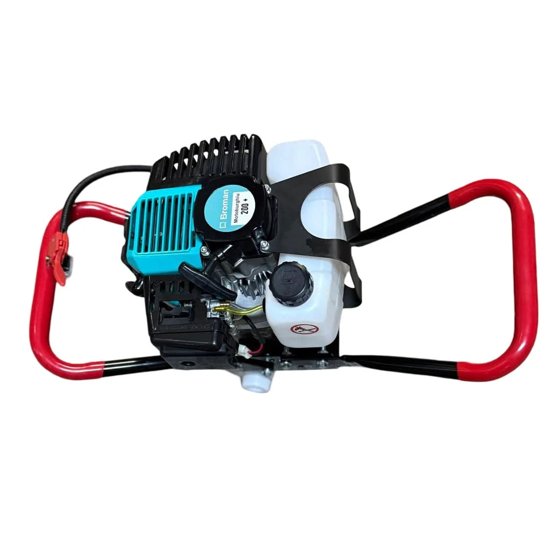 Motoburghiu Broman, 9.8CP, 9000 RPM, motor 2T + burghiu 200x800 mm