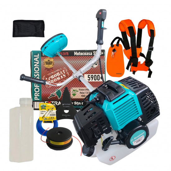 Motocoasa BROMAN 5900+, 7.8CP, 5.9kW, motor 2 timpi, disc si fir, ham