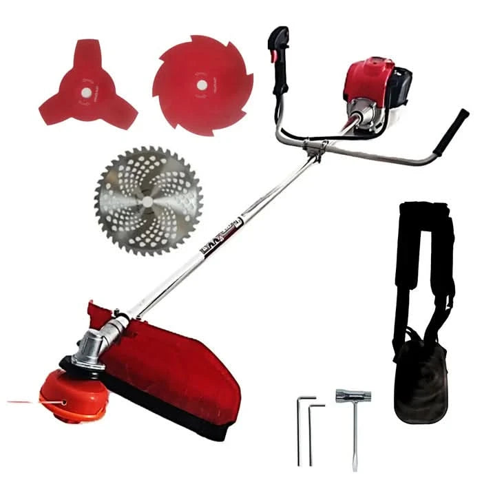 Motocoasa CRAFT TEC T5600 PROFI, 7.5CP, 4 timpi, 62cc, tambur automat, disc 3 lame, disc 8 lame, disc vidia, ham profesional