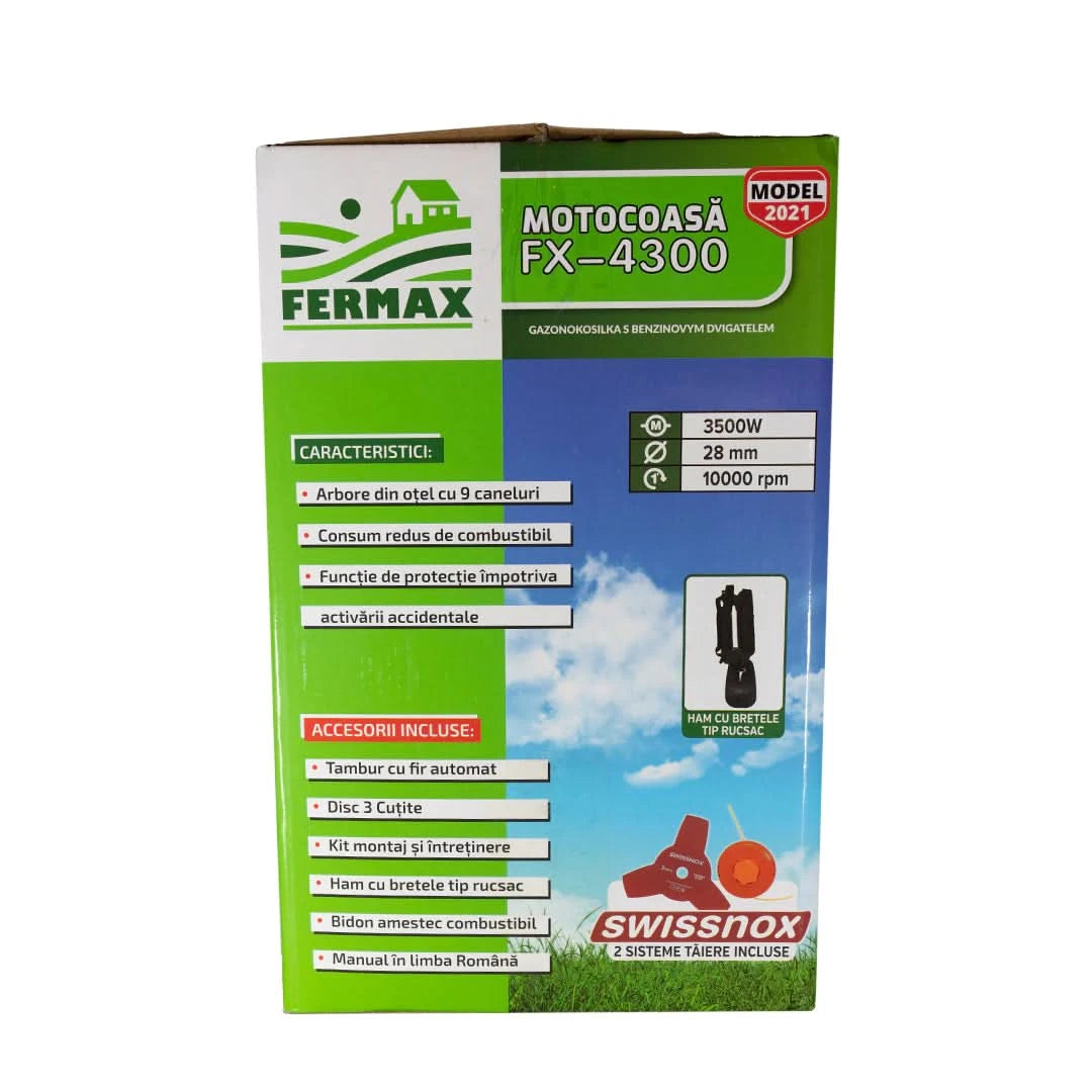 Motocositoare pe benzina Fermax FX 4300 , 2 timpi, 43CC, 5 Cp, 10.000 rpm - ZEP.RO - Ți-e la îndemână!