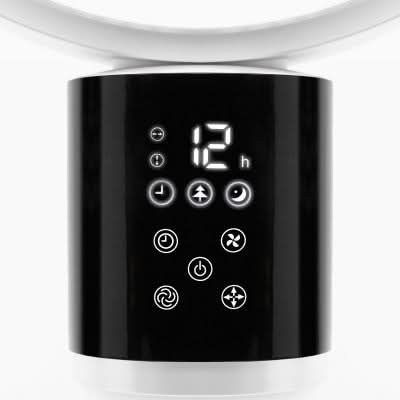 Ventilator cu stativ SFR88DC, motor DC, 12 viteze, telecomanda, mod noapte, alb