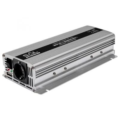 Invertor tensiune auto 12V la 230V, 1000W continuu / 2000W maxim, cu port USB – SAI 2000USB