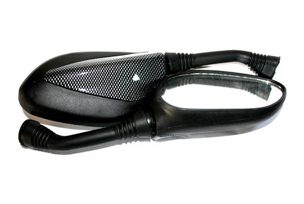 Oglinzi pentru scuter (negre cu pata carbon) - vedere 2