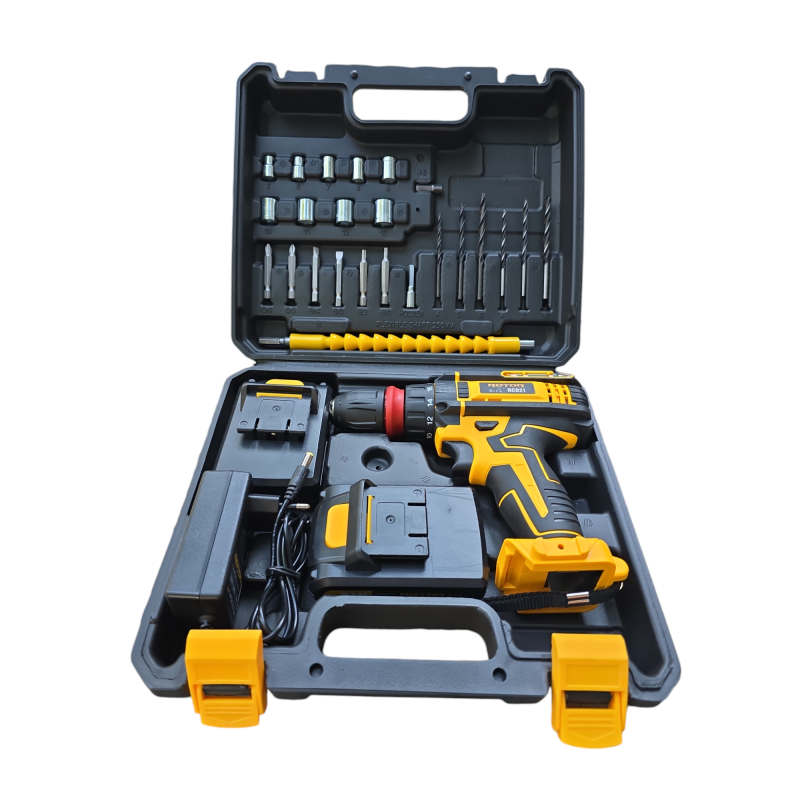 Trusa autofiletanta pe acumulator ROTOR RCD21, 21V, motor brushless, 2 viteze, 30 Nm, 2 acumulatori + accesorii