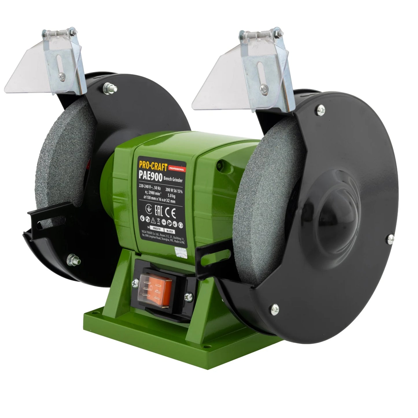 Polizor de banc Procraft PAE1250, 350W, 200 mm, 2950 rpm