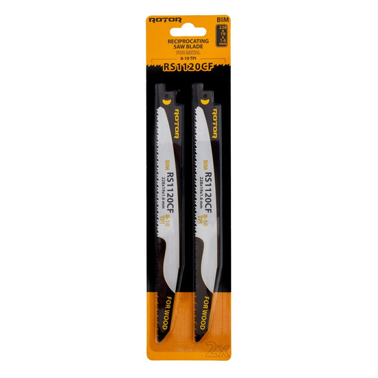 Panze Fierastrau Sabie Lemn ROTOR RS1120CF, 228x19x1.6mm, set 2 buc