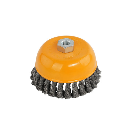 Perie de sarma tip cupa cu noduri rasucite ROTOR 125mm M14