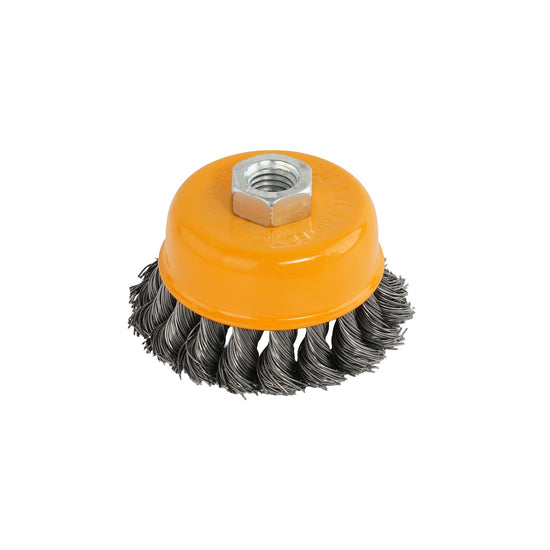 Perie de sarma tip cupa cu noduri rasucite ROTOR 75mm M14