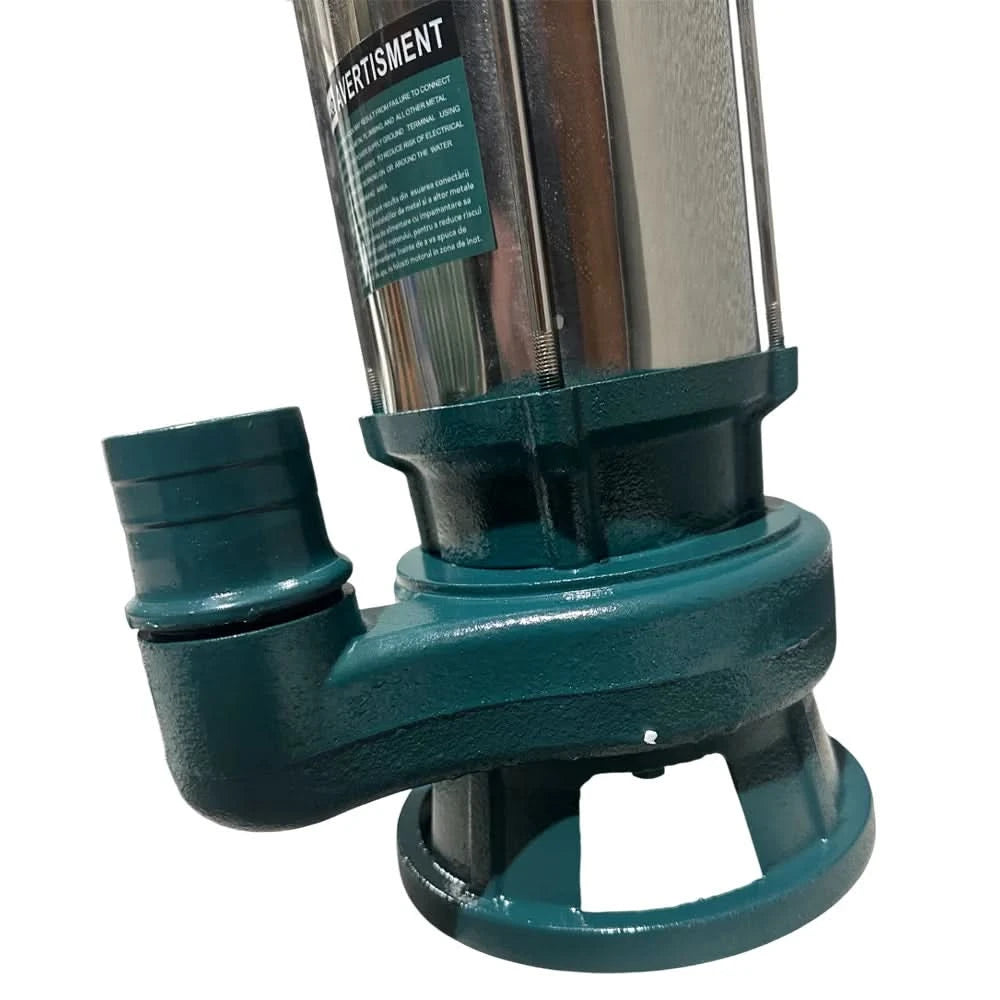 Pompa de apa murdara Brillo inox 2500W cu tocator interior – 18 m³/ora, 7 m adancime