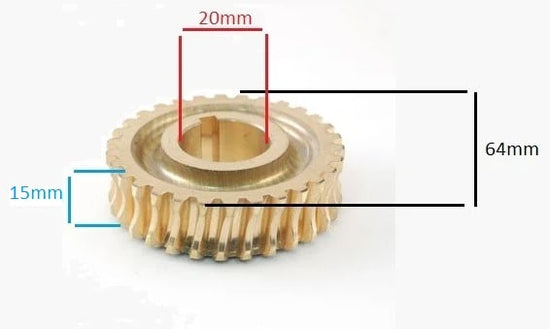 Pinion pentru motocoasa bronz pentru accesorii motocoasa - vedere 2