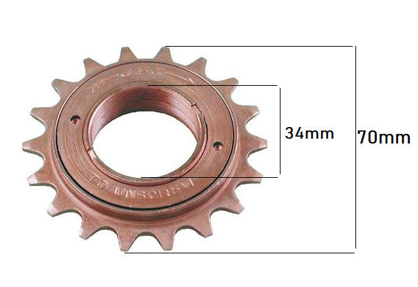 Pinion lant moped Piaggio Ciao (16 dinti) - vedere 2