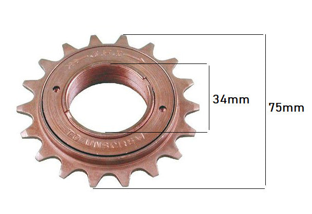 Pinion lant moped Piaggio Ciao (18 dinti) - vedere 2