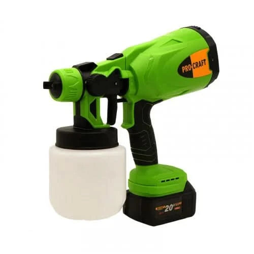 Pistol de vopsit PROCRAFT PSE20, 800W, 20V, debit 160ml/min, fara acumulator