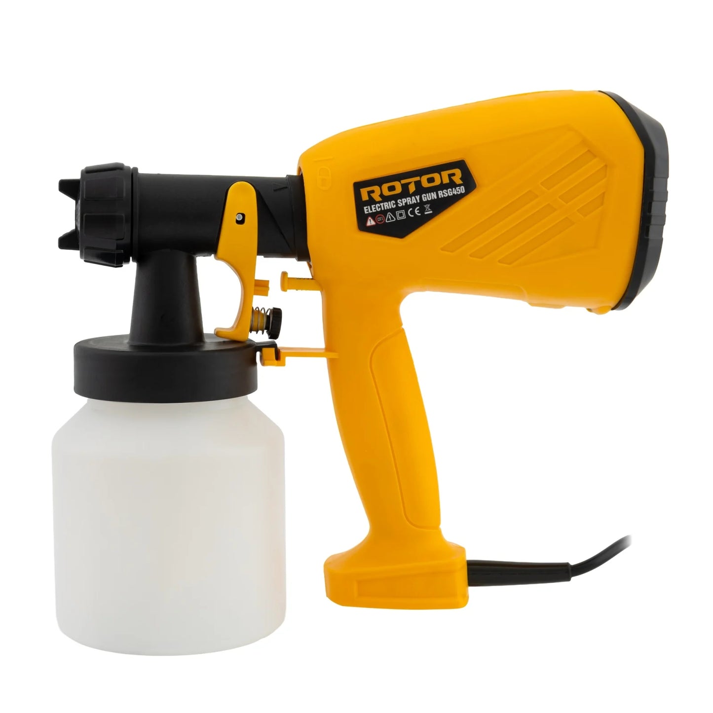 Pistol de vopsit ROTOR RSG450, 450W, 650 ml/min, rezervor 800 ml, duza 2.5 mm