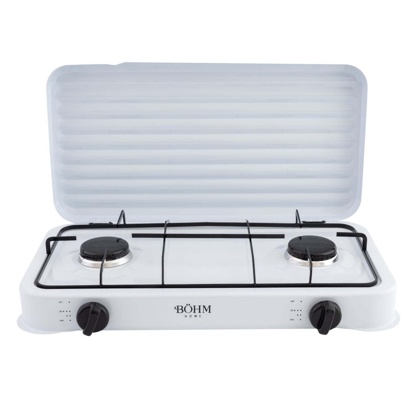 Plita Gaz 2 Arzatoare Bohm BG-M-002-W, 4.4kW, aprindere electrica, alb - detaliu 4