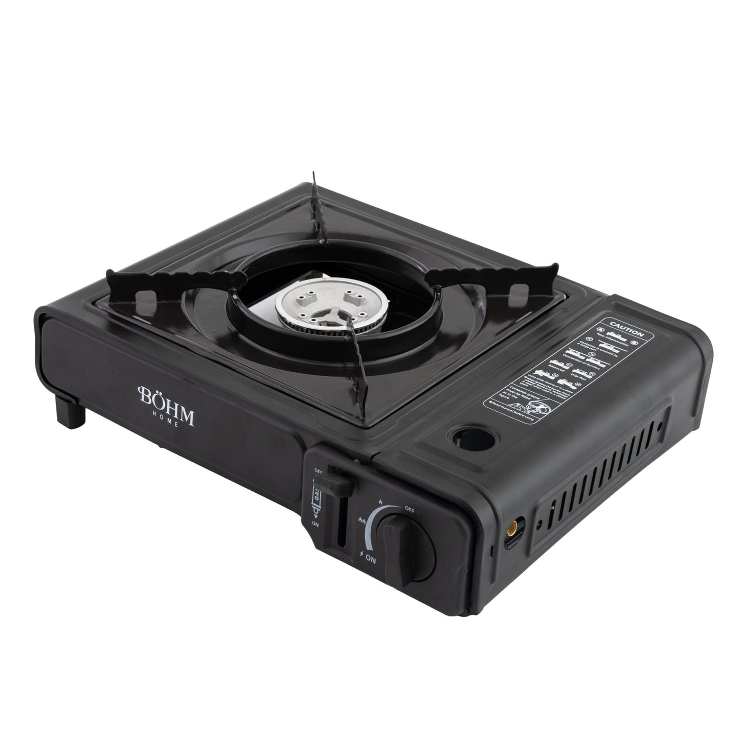 Plita Gaz Camping Bohm BG-K-001+L, GPL, 2.3kW, racord metalic inclus - detaliu 3