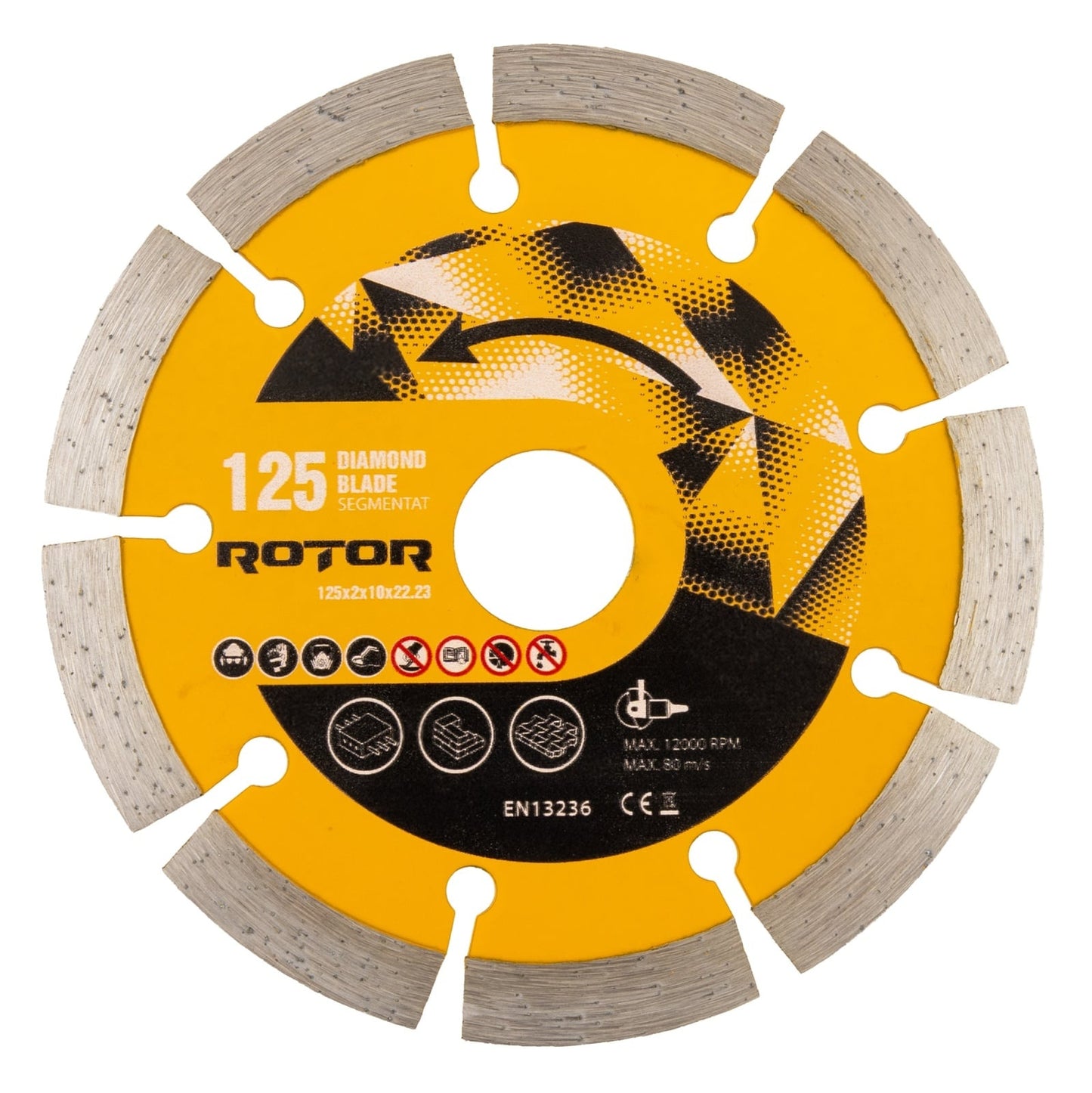 Polizor unghiular cu variator Rotor, 850w, 220v, 11000rpm, duametru 125mm, 6 trepte viteza, lungime cablu 1.5m, include