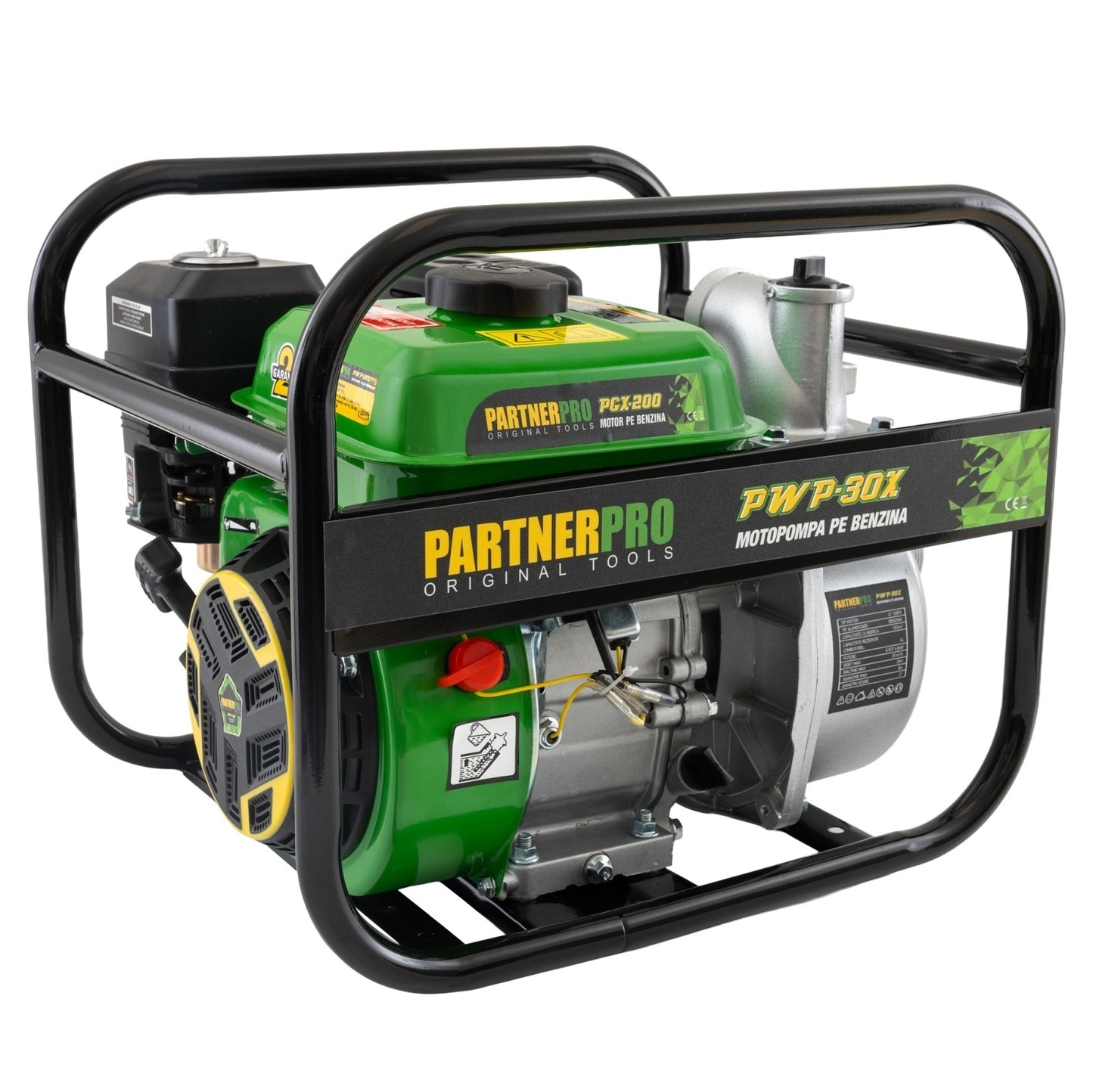 Motopompa pe Benzina PartnerPro PWP30X, 2", 30 m³/h, Motor 6.5 CP, 4 Timpi