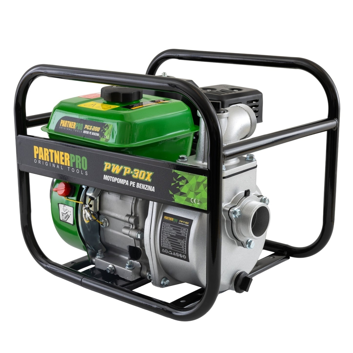 Motopompa pe Benzina PartnerPro PWP30X, 2", 30 m³/h, Motor 6.5 CP, 4 Timpi