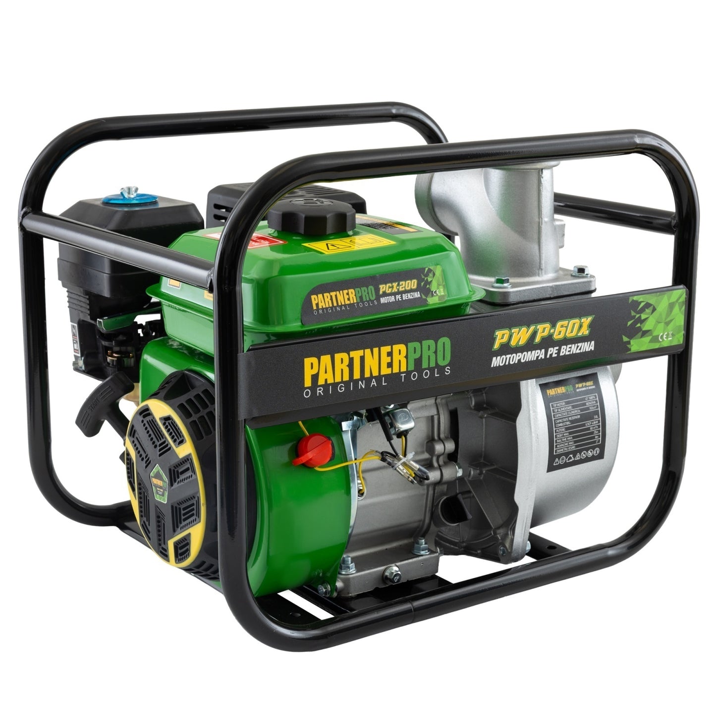 Motopompa pe Benzina PartnerPro PWP60X, 3", 60 m³/h, Motor 6.5 CP, 4 Timpi