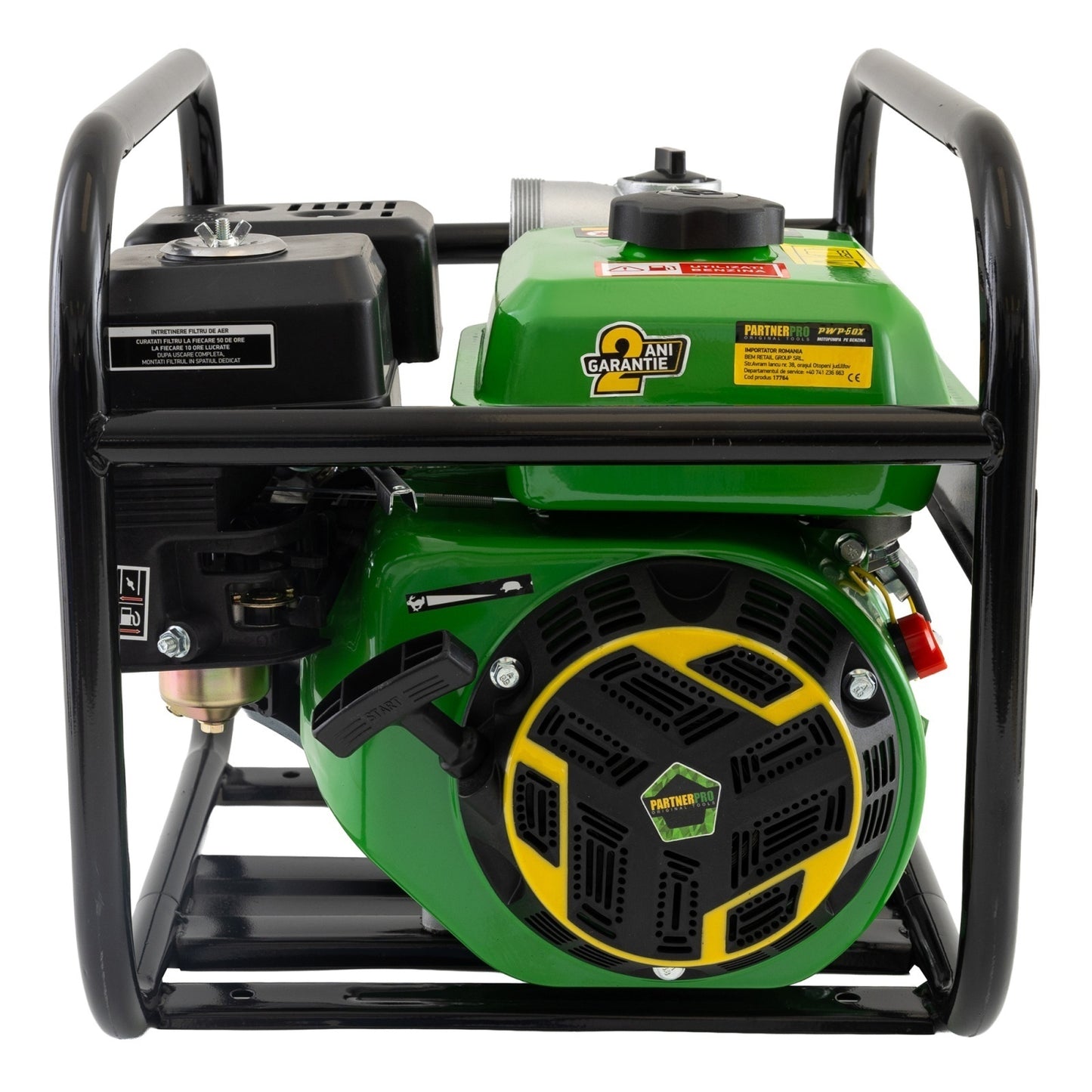 Motopompa pe Benzina PartnerPro PWP60X, 3", 60 m³/h, Motor 6.5 CP, 4 Timpi