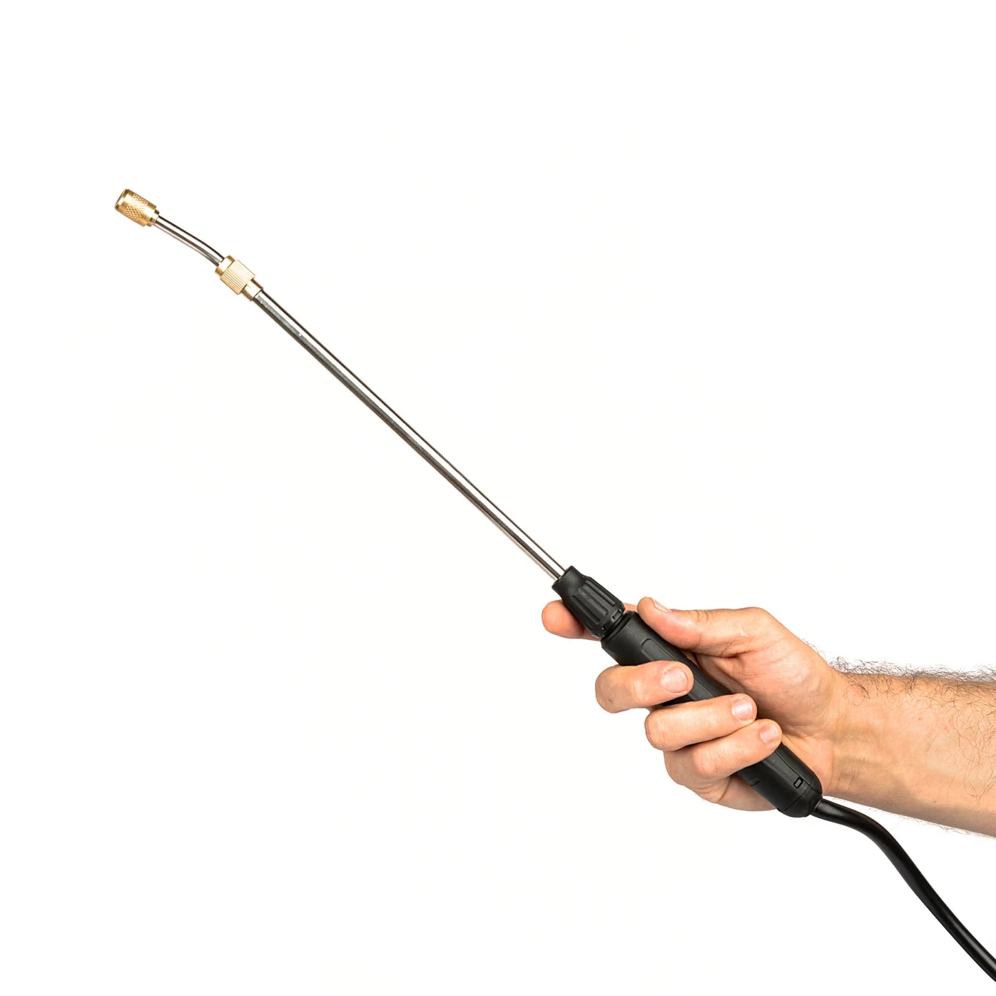 Pompa stropit electrica Heber 5L, acumulator Li-Ion, lance inox, duza bronz, pulverizare cu presiune reglabila