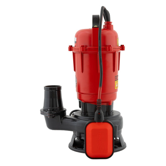 Pompa submersibila Elefant WQCD10-10-0.75F cu tocator 750W, debit 200L/min, 6m refulare, 5m adancime, 2”, 2850rpm, flotor, fonta