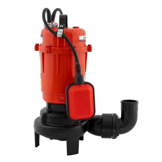 Pompa submersibila Elefant WQCD10-10-0.75F cu tocator 750W, debit 200L/min, 6m refulare, 5m adancime, 2”, 2850rpm, flotor, fonta