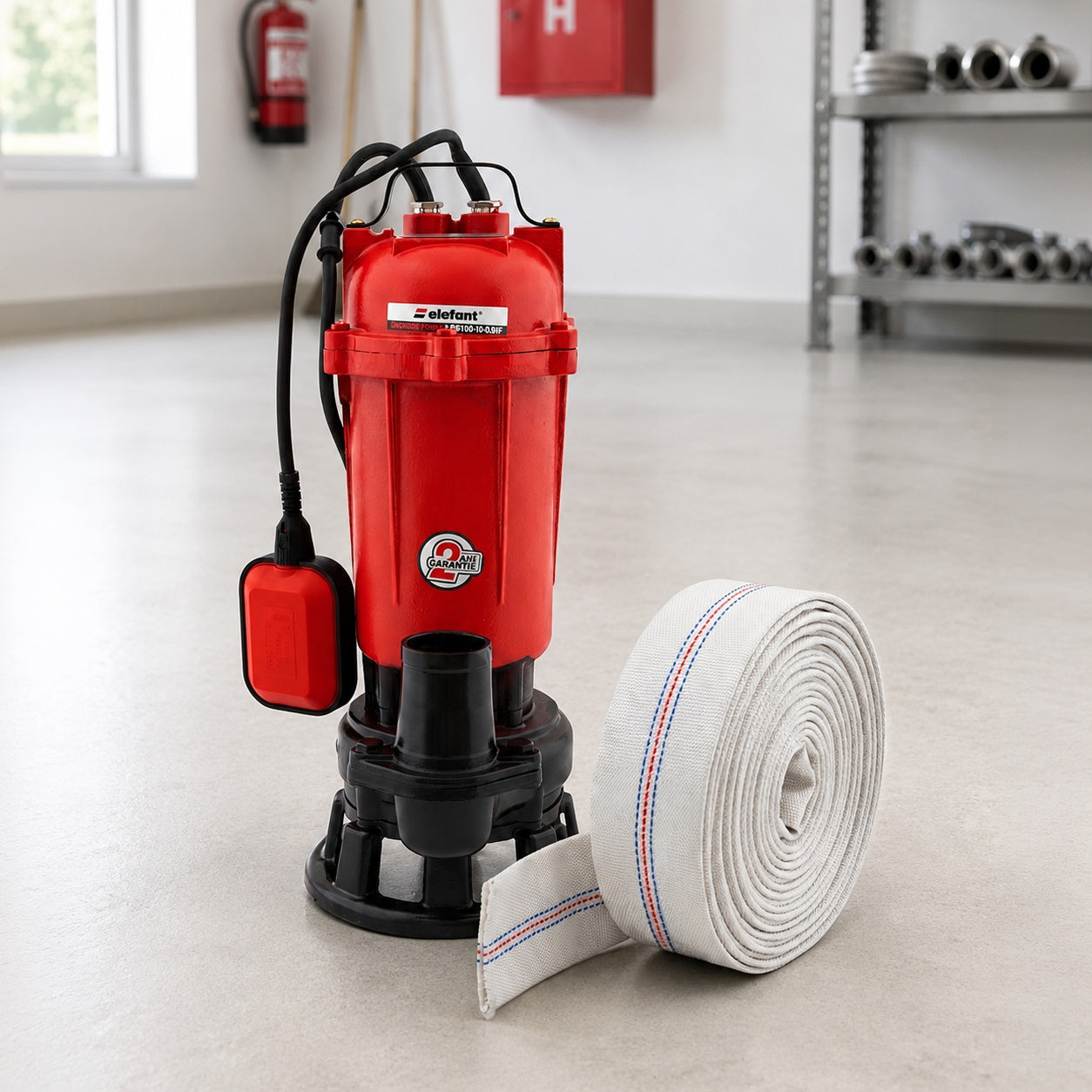 Pompa submersibila apa murdara cu tocator Elefant, 750w, 220v, 2850rpm, 250l/min, inaltime refulare 10, adancime maxima