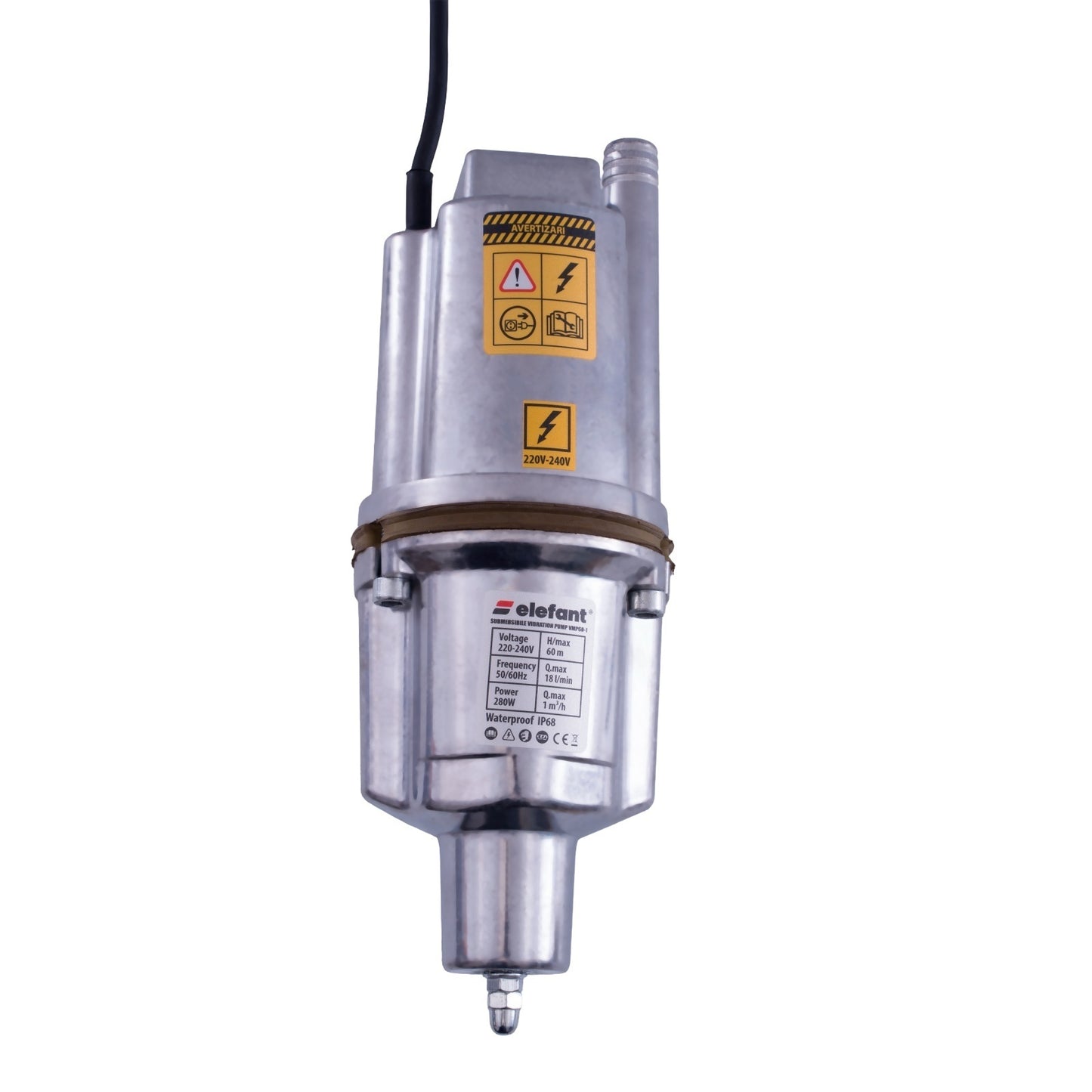 Pompa pe vibratie ELEFANT VMP60-1, 280 W, 18 l/min