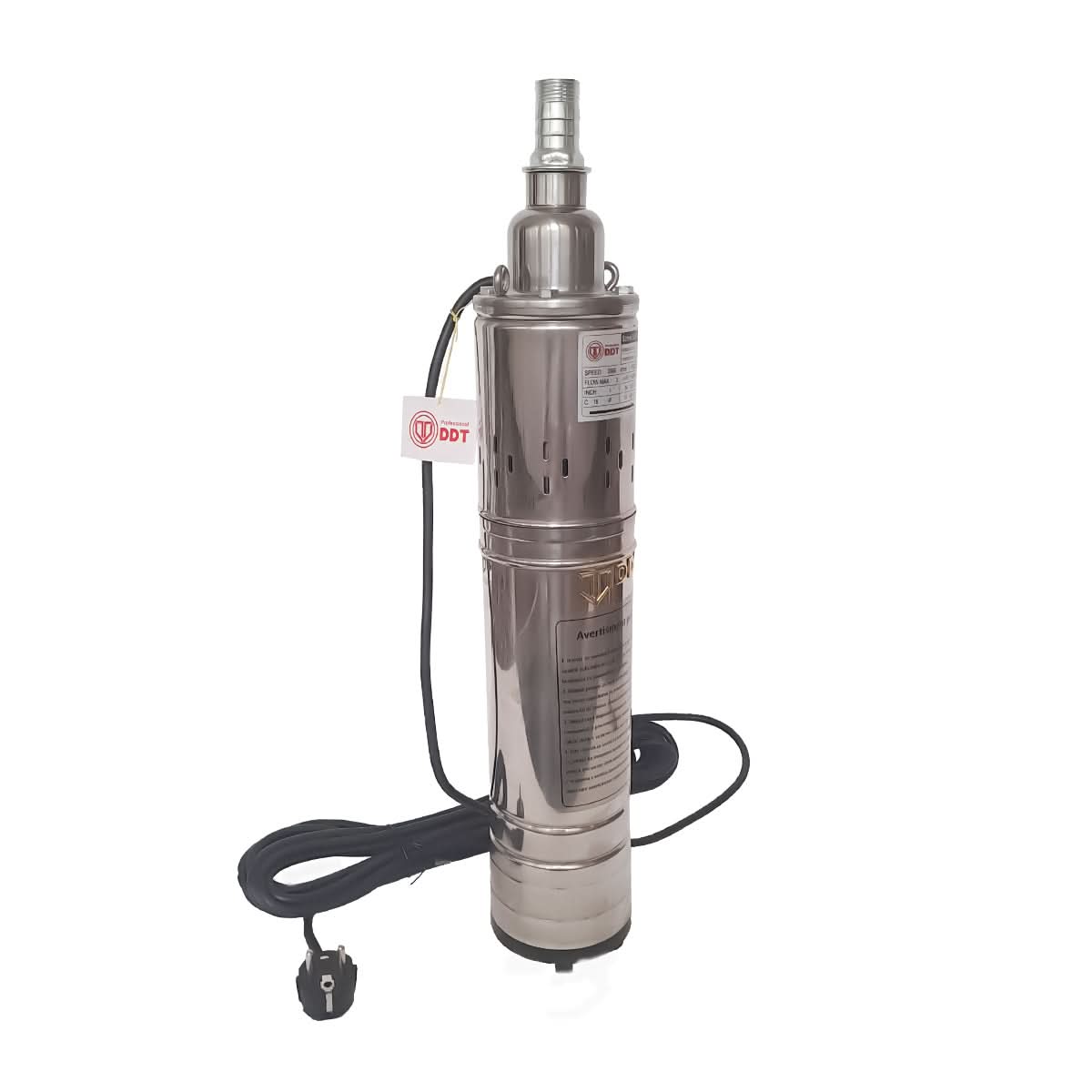 Pompa submersibila DDT Professional QGD 3.0-120, 1100W, 50 l/min, 120m, corp inox, 10m cablu