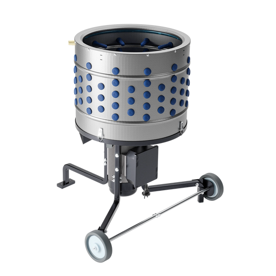 Deplumator pasari ZEP EU PRO C, 1500W, diametru 50 cm, 164 degete cauciuc, inox