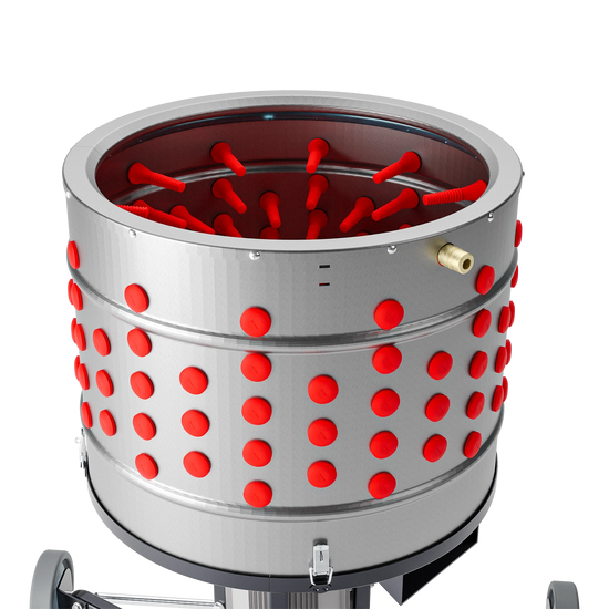 Deplumator pasari ZEP EU PRO B, 1500W, diametru 50 cm, 164 degete cauciuc, inox