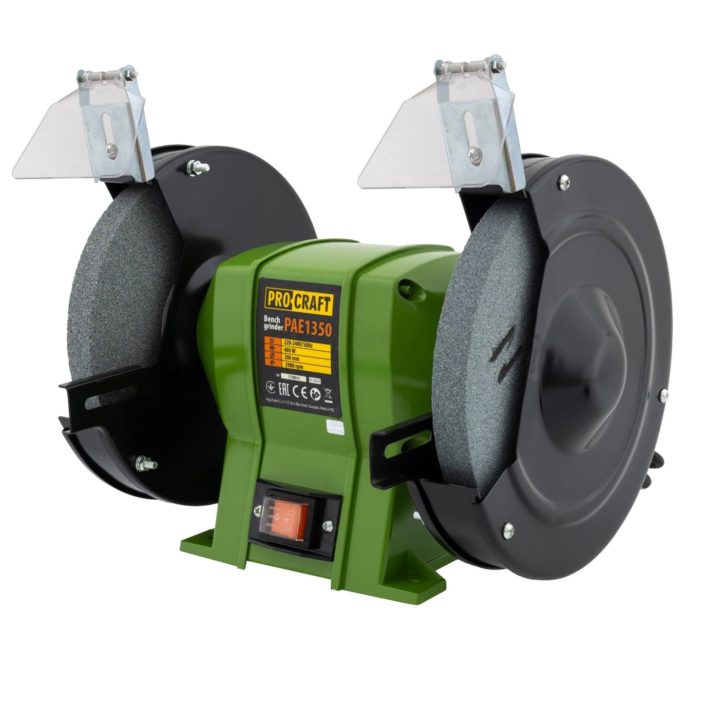 Polizor de banc Procraft PAE1350, 400W, disc 200 mm, 2950 RPM, 220V