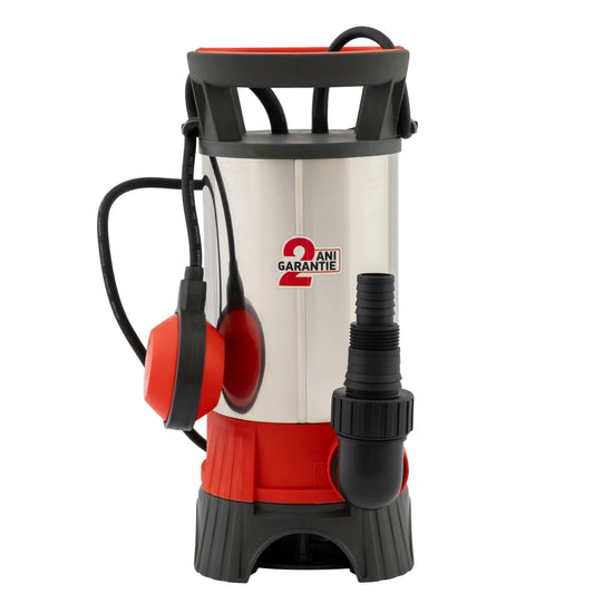 Pompa submersibila pentru apa murdara QDP1100S, 1100W, debit 10500 l/h, inaltime pompare 6.5m, carcasa otel inoxidabil