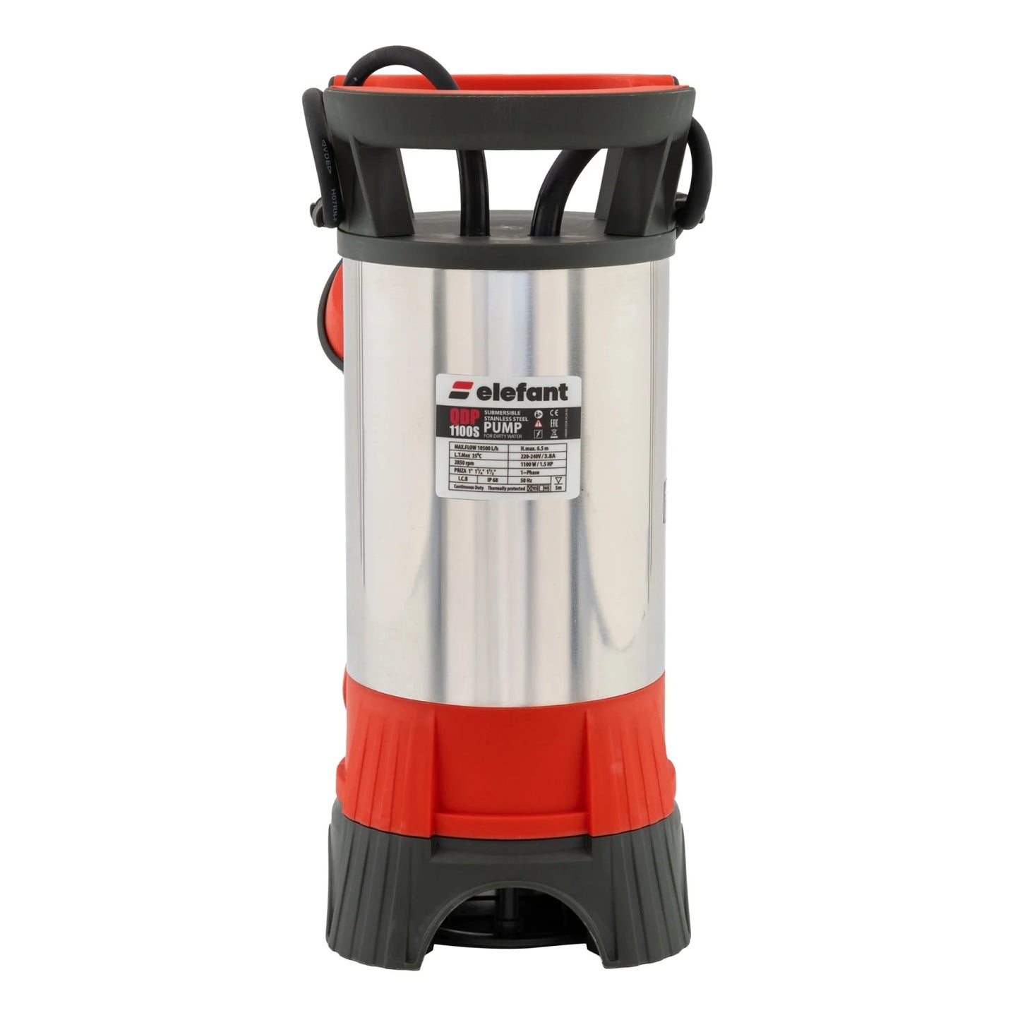 Pompa submersibila pentru apa murdara QDP1100S, 1100W, debit 10500 l/h, inaltime pompare 6.5m, carcasa otel inoxidabil