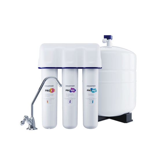 Filtru apa potabila Aquaphor OSMO PRO 100, osmoza inversa, rezervor 10 L, 190 l/zi, cartuse Pro