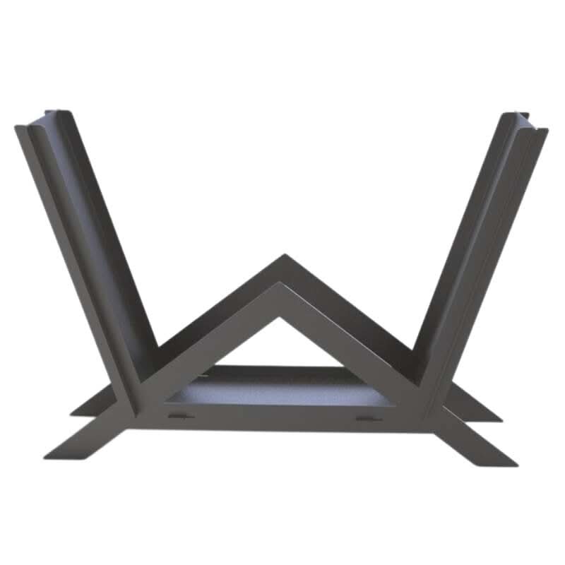 Suport lemne foc metalic VivaTechnix Triangle KRO-1157, 900x600x280 mm, otel 2 mm, 100 kg, fabricat in Romania