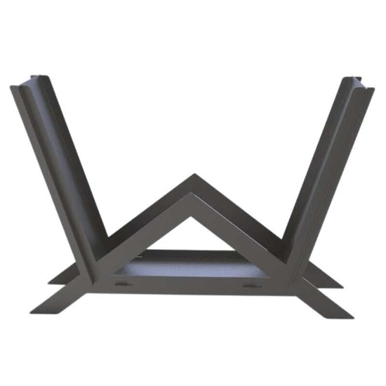 Suport lemne foc metalic VivaTechnix Triangle KRO-1157, 900x600x280 mm, otel 2 mm, 100 kg, fabricat in Romania