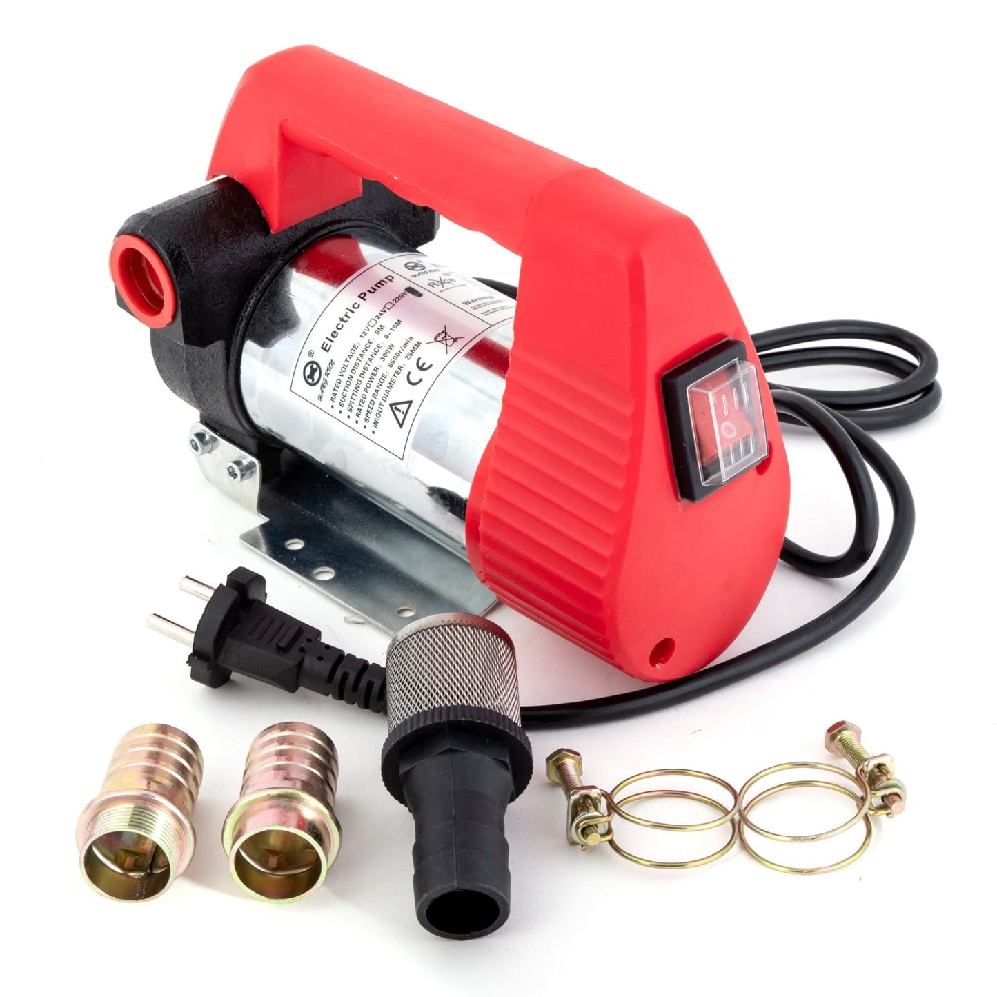 Pompa transfer lichide autoamorsabila 220V, 300W, debit 50L/min, motorina si ulei, carcasa aluminiu