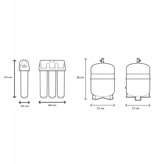 Filtru apa potabila Aquaphor OSMO PRO 100, osmoza inversa, rezervor 10 L, 190 l/zi, cartuse Pro