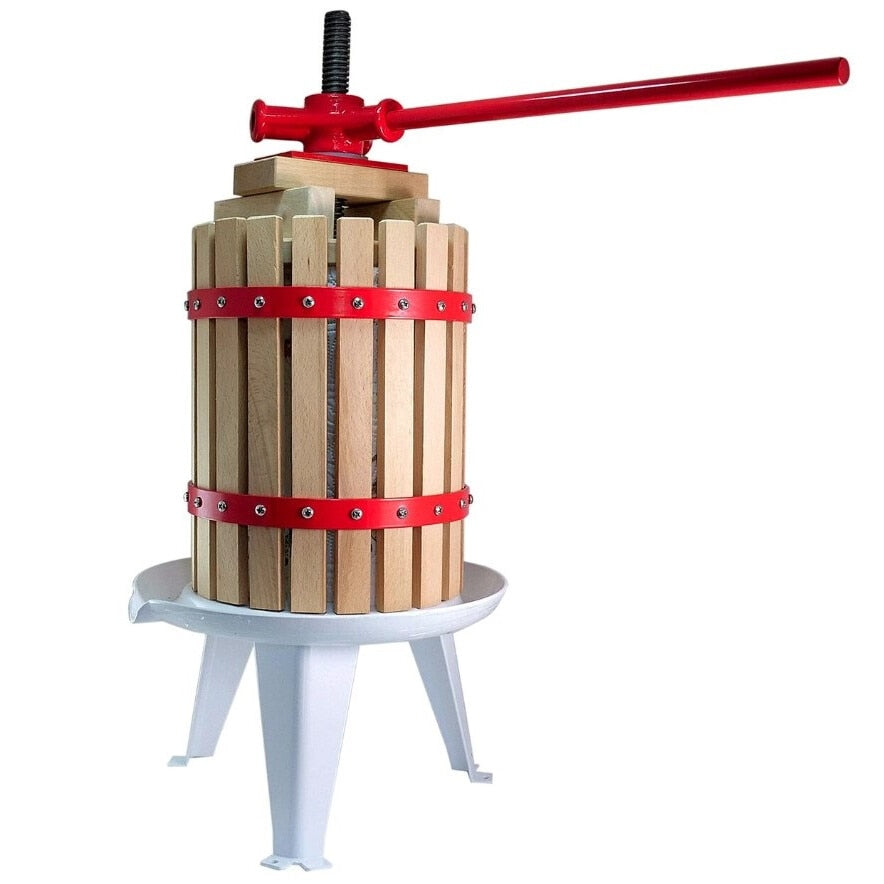 Pachet Teasc manual FP-6 6L lemn de stejar + sac filtru 6L pentru fructe si struguri