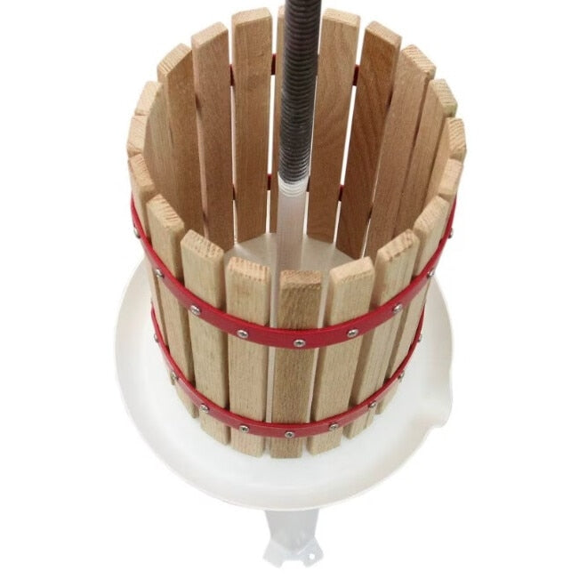 Pachet Teasc manual FP-6 6L lemn de stejar + sac filtru 6L pentru fructe si struguri